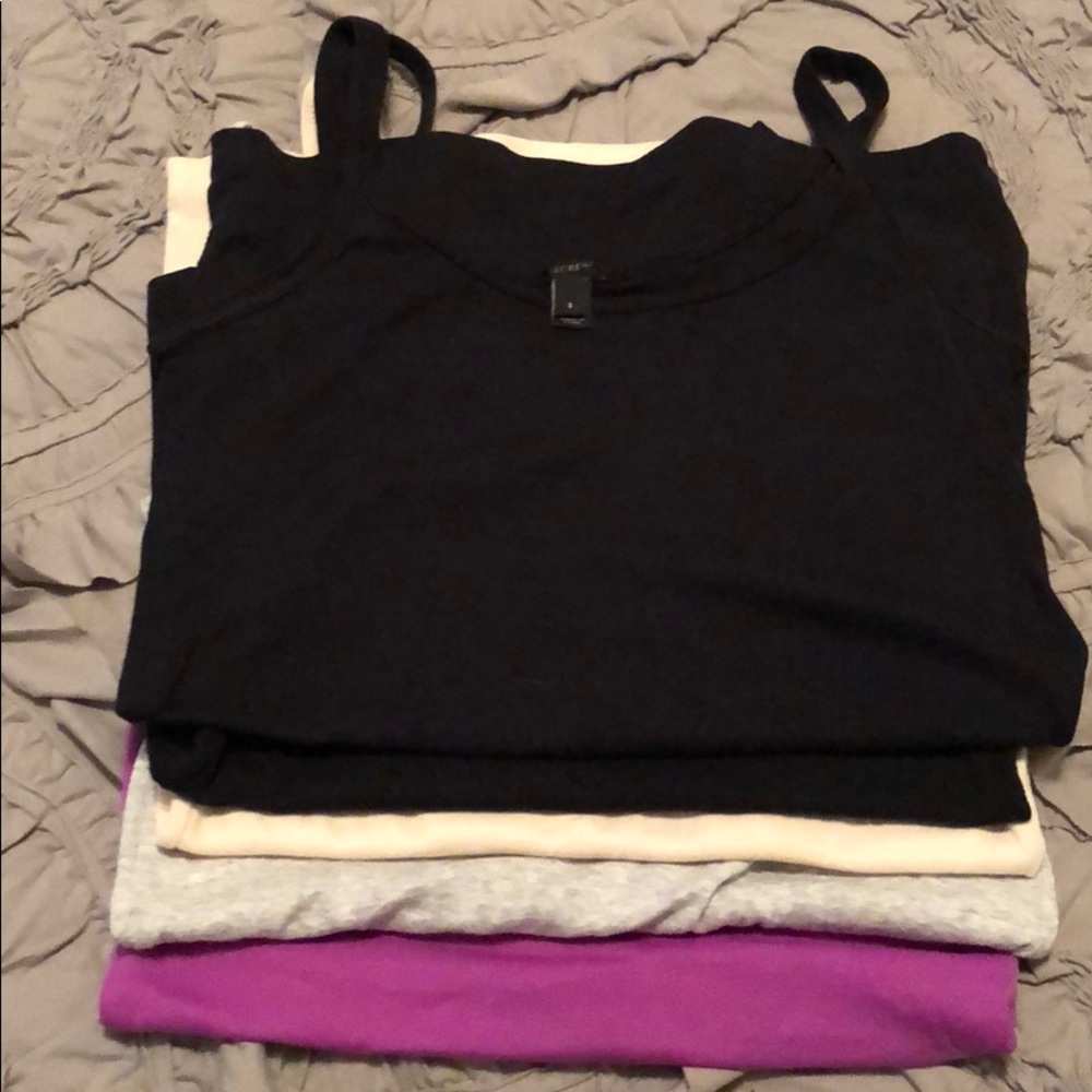 Jcrew tanks x 5 (set) - small: excellent condition